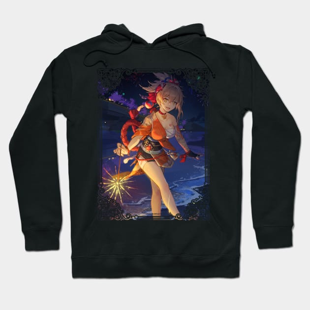 Yoimiya with her Fireworks Hoodie by SaucyBandit